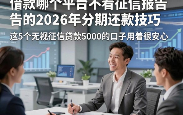 借款哪个平台不看征信报告的2026年分期还款技巧，这5个无视征信贷款5000的口子用着很安心
