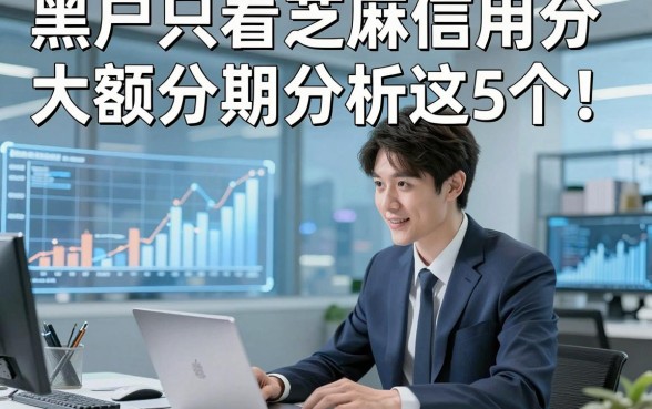 黑户只看芝麻信用分大额分期分析这5个！本文为您全面聚焦！