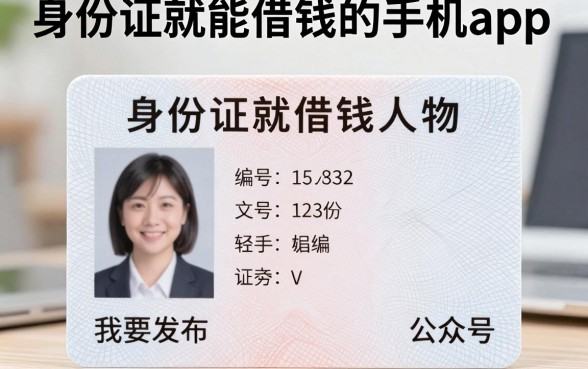 身份证就能借钱的手机app，本文为您详细归结！