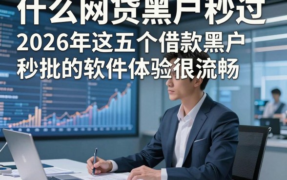 什么网贷黑户秒过，2026年这五个借款黑户秒批的软件体验很流畅