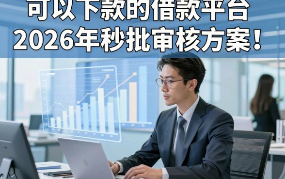 可以下款的借款平台2026年秒批审核方案！本篇为您深入拆解！