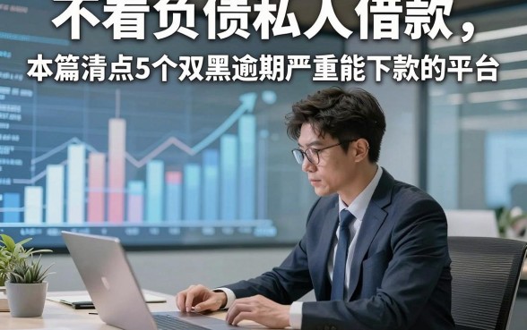 不看负债私人借款，本篇清点5个双黑逾期严重能下款的平台