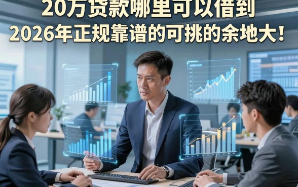 20万贷款哪里可以借到2026年正规靠谱的可挑的余地大！，本文隆重实测这五个黑户借钱平台！