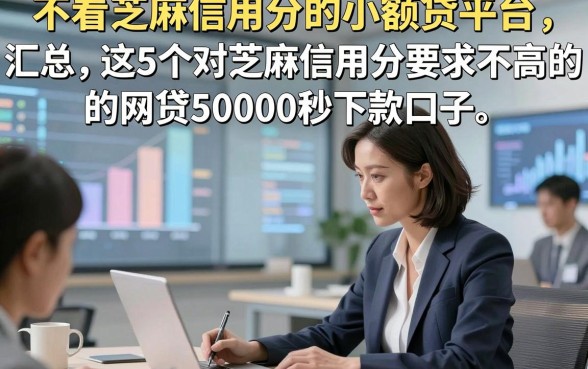 不看芝麻信用分的小额贷平台，汇总​这5个对芝麻信用分要求不高的网贷50000秒下款口子