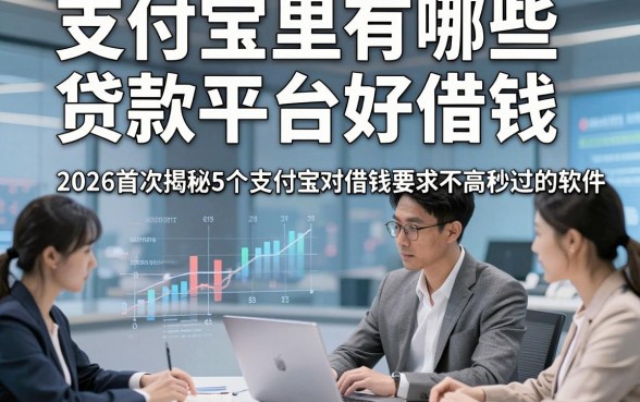支付宝里有哪些贷款平台好借钱，2026首次揭秘5个支付宝对借钱要求不高秒过的软件