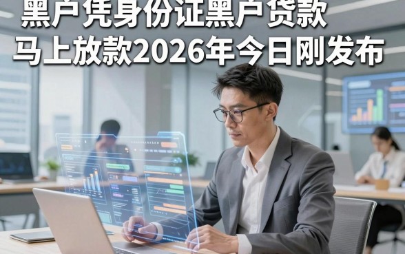 黑户凭身份证黑户贷款马上放款2026年今日刚发布，这5个黑户凭身份证借钱5000元能放款的app值得常选
