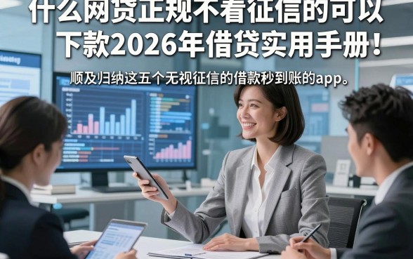 什么网贷正规不看征信的可以下款2026年借贷实用手册！顺便归纳这五个无视征信的借款秒到账的app