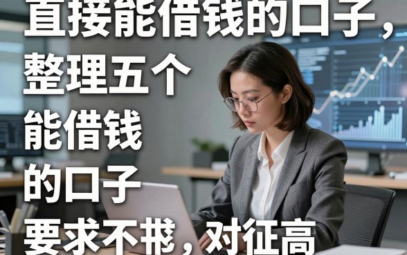 直接能借钱的口子，整理五个直接能借钱的口子 对征信要求不高口子