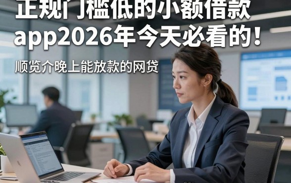 正规门槛低的小额借款app2026年今天必看的！顺便介绍五个晚上能放款的网贷