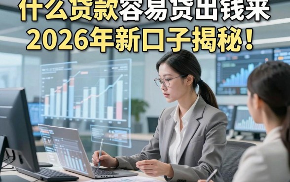 什么贷款容易贷出钱来2026年新口子揭秘!本文介绍5个贴合简便周转场景的优质平台