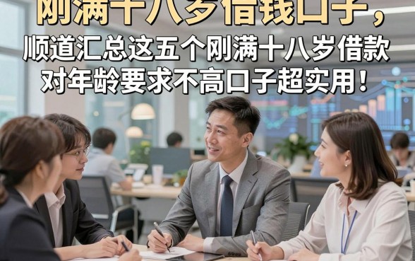刚满十八岁借钱口子，顺道汇总这五个刚满十八岁借款对年龄要求不高口子超实用