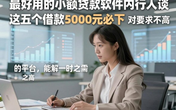 最好用的小额贷款软件内行人谈，这五个借款5000元必下 对要求不高 的平台能解一时之需
