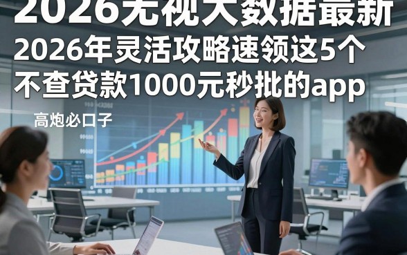 2026无视大数据最新高炮必下口子，2026年灵活攻略速领这5个不查贷款1000元秒批的app