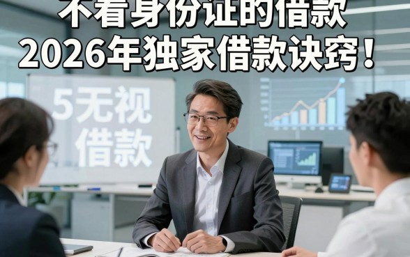 不看身份证的借款2026年独家借款诀窍！本篇讲述5个无视身份证借钱马上放款app