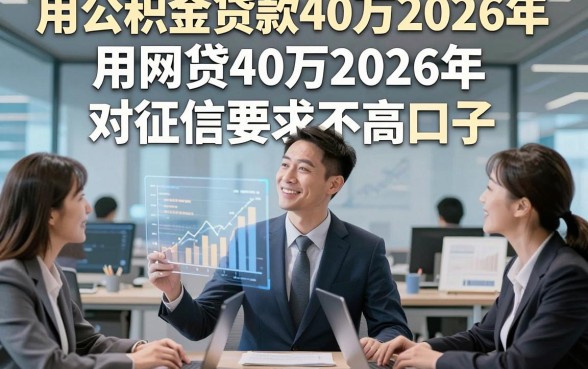 用公积金贷款40万2026年，展示这几家用网贷40万2026年对征信要求不高口子