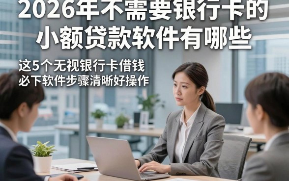 2026年不需要银行卡的小额贷款软件有哪些，这5个无视银行卡借钱必下软件步骤清晰好操作