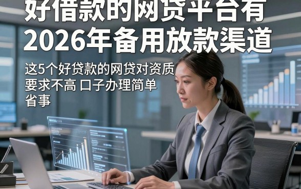 好借款的网贷平台有2026年备用放款渠道，这5个好贷款的网贷对资质要求不高口子办理简单省事