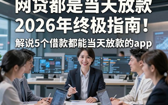 网贷都是当天放款2026年终极指南！解说这5个借款都能当天放款的app
