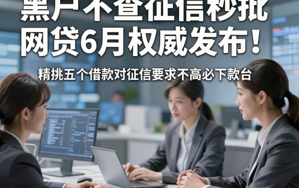 黑户不查征信秒批网贷6月权威发布！精挑五个借款对征信要求不高必下款的平台