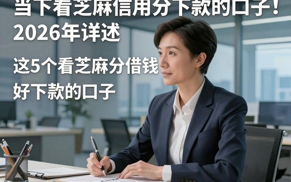 当下看芝麻信用分下款的口子！2026年详述​这5个看芝麻分借钱好下款的口子