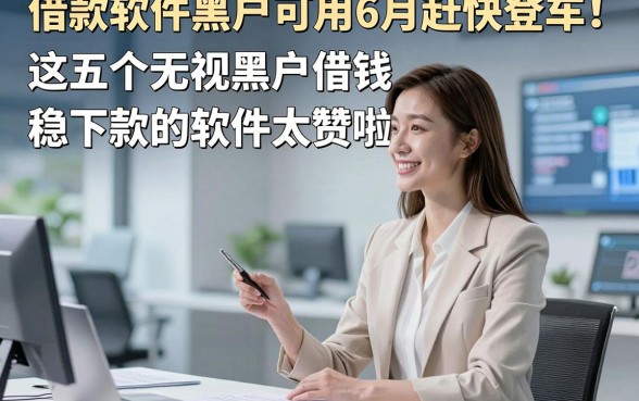 借款软件黑户可用6月赶快登车！这五个无视黑户借钱稳下款的软件太赞啦