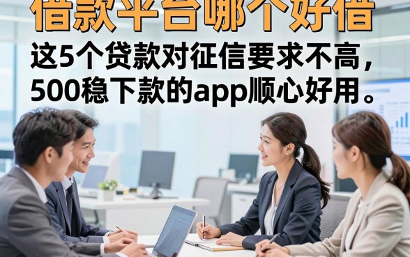 借款平台哪个好借，这5个贷款对征信要求不高500稳下款的app顺心好用