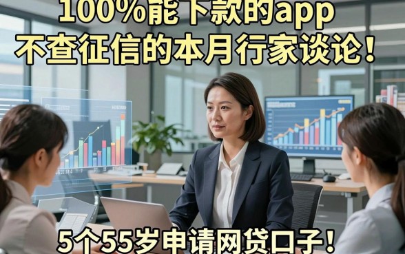 100%能下款的app不查征信的本月行家谈论！同时总结5个55岁申请网贷口子