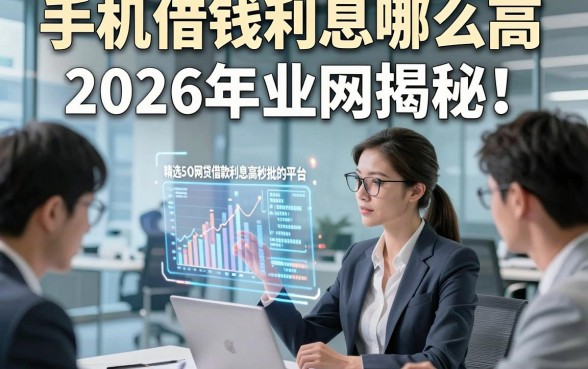手机借钱利息哪么高2026年业内揭秘！精选5个网贷借款利息高秒批的平台