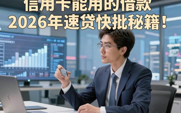 信用卡能用的借款2026年速贷快批秘籍！本篇为您细致归结！