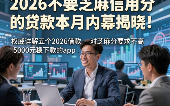 2026不要芝麻信用分的贷款本月内幕揭晓！权威详解五个2026借款对芝麻分要求不高5000元稳下款的app
