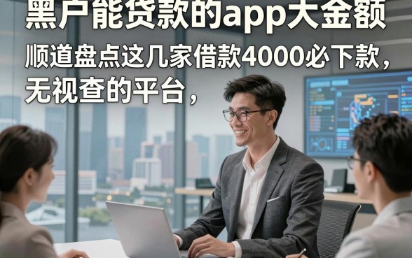 黑户能贷款的app大金额，顺道盘点这几家借款无视查的平台4000必下款