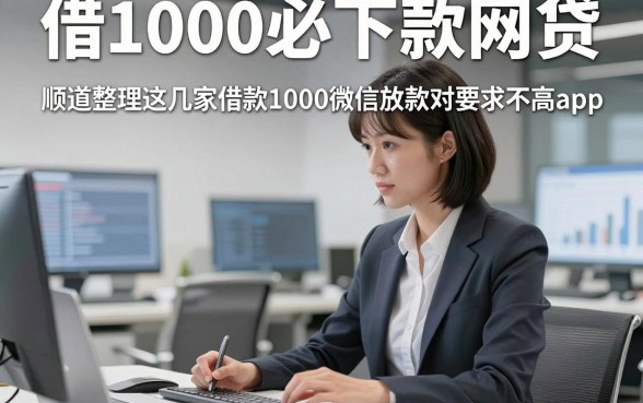 借1000必下款网贷，顺道整理这几家借款1000微信放款对要求不高app