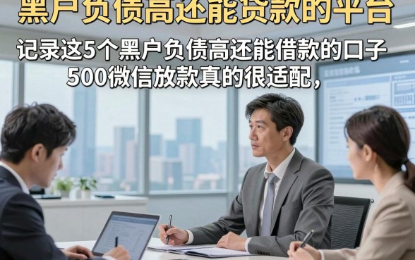 黑户负债高还能贷款的平台，记录这5个黑户负债高还能借款的口子500微信放款真的很适配
