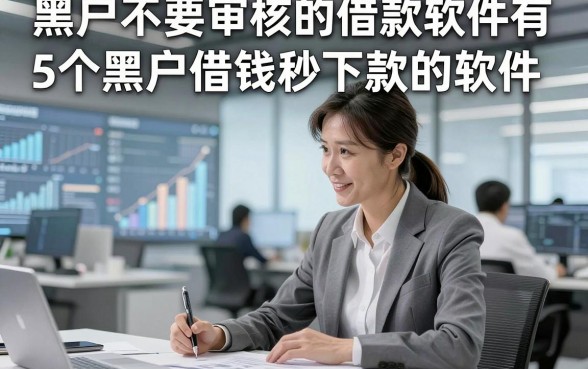 黑户不要审核的借款软件有，概括5个黑户借钱秒下款的软件