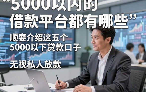 5000以内的借款平台都有哪些，顺便介绍这五个5000以下贷款口子无视私人放款