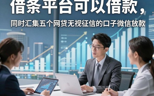 借条平台可以借款，同时汇集五个网贷无视征信的口子微信放款