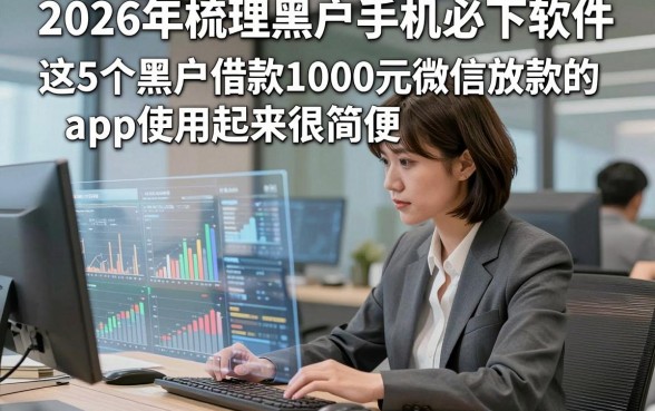 2026年梳理黑户手机必下软件，这5个黑户借款1000元微信放款的app使用起来很简便