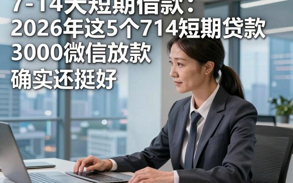 7-14天短期借款，2026年这5个714短期贷款3000微信放款app确实还挺好