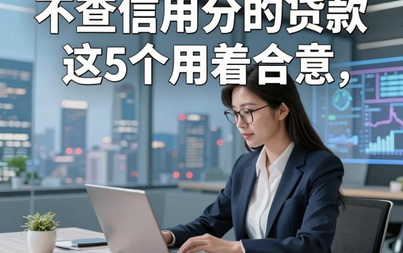 不查信用分的贷款这5个用着合意，本篇为您细致规整！