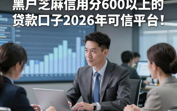 黑户芝麻信用分600以上的贷款口子2026年可信平台！必选​五个500到1万的小额网贷
