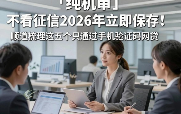 纯机审 不看征信2026年立即保存！顺道梳理这五个只通过手机验证码网贷