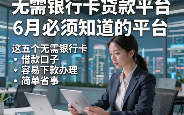 无需银行卡贷款平台6月必须知道的平台，这五个无需银行卡借款口子容易下款办理简单省事