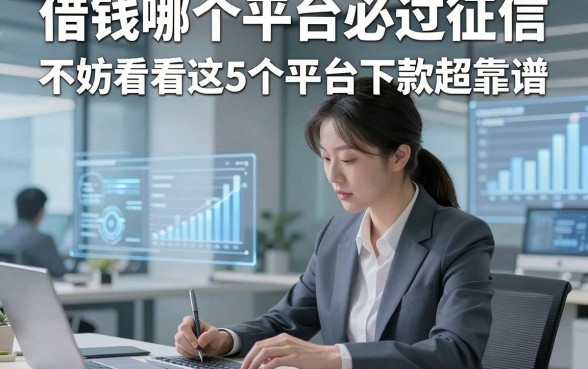借钱哪个平台必过征信，不妨看看这5个平台下款超靠谱