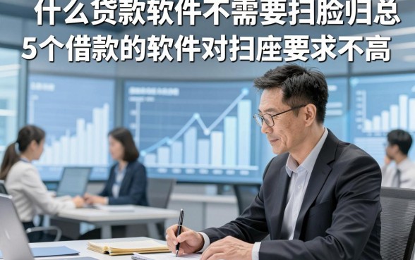 什么贷款软件不需要扫脸，归总​5个借款的软件对扫脸要求不高