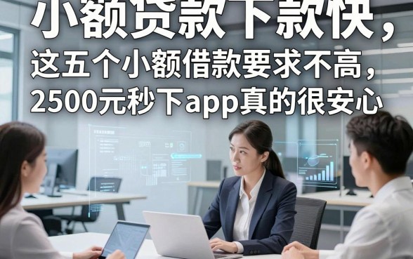 小额贷款下款快,这五个小额借款要求不高2500元秒下app真的很安心