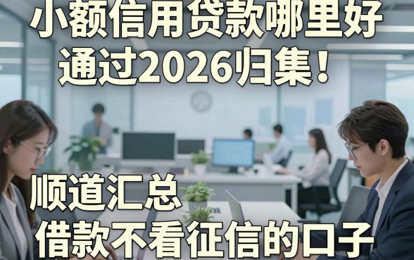 小额信用贷款哪里好通过2026归集！顺道汇总五个借款不看征信的口子