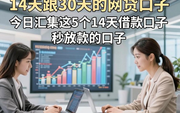 14天跟30天的网贷口子，今日汇集这5个14天借款秒放款的口子