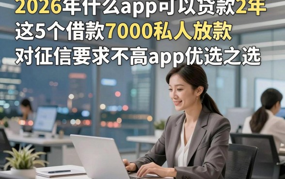 2026年什么app可以贷款2年，这5个借款7000私人放款对征信要求不高app优选之选