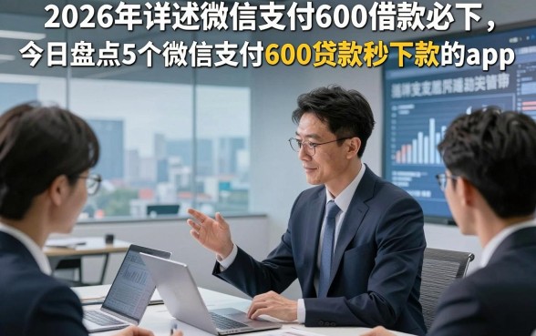 2026年详述微信支付600借款必下，今日盘点5个微信支付600贷款秒下款的app