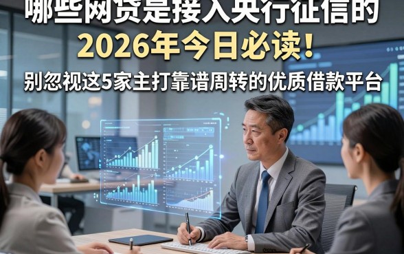 哪些网贷是接入央行征信的2026年今日必读！别忽视这5家主打靠谱周转的优质借款平台